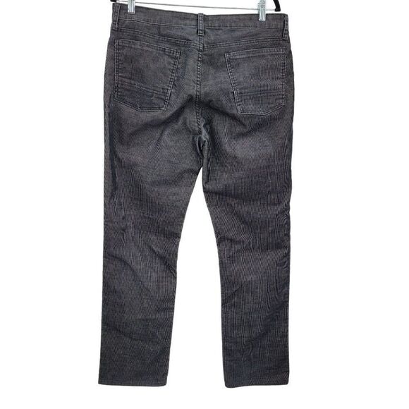 Kenneth Cole Reaction Mens Pants Corduroy Thin Two Toned Striped Black 34 x 32 - Picture 3 of 13